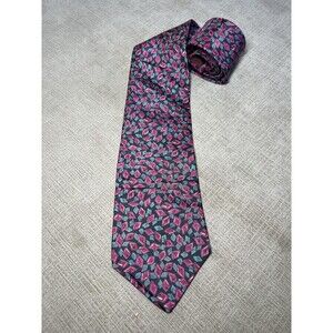 Lord & Taylor Kensington Collection Necktie Mens One Size Silk Geometric Pattern